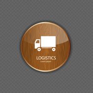 Logistics wood application icons