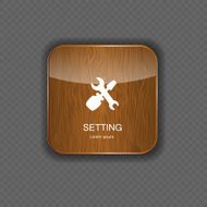 Setting wood application icons