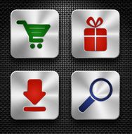 Shopping Icons N413