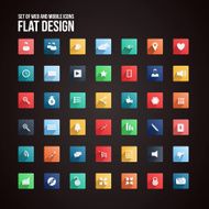 Universal Flat icon set N2