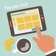pay per click concept illustration N3