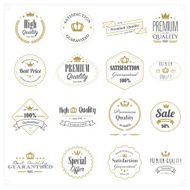 Golden premium quality stamps