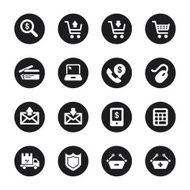 E-commerce Icons - Black Circle Series