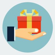 Gift box in hand N2