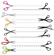 Scissors icon set
