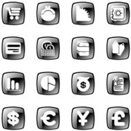 SQUARE BUSINESS ICONS N2