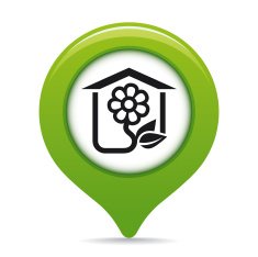 Flower shop map pointer