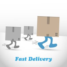 Logistic shipments and fast delivery boxes