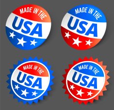 Made In the USA Ribbon Tag N2