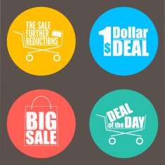 Flat design sale discount background