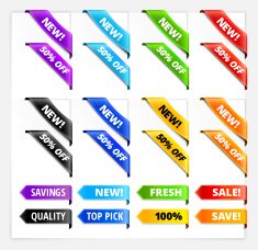 Custom Sale Tag Sign Ribbon Rag N3