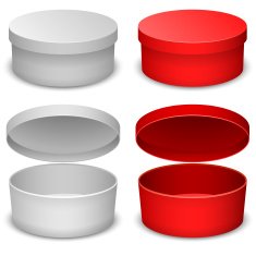 Round box template