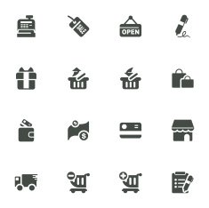 Shopping Icons N362