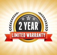 two year limited warranty logo