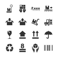 Stock Vector Illustration Logistic Packing