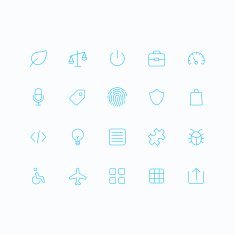 Outline vector icons for web and mobile N29