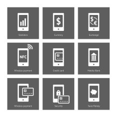 Mobile payment icons