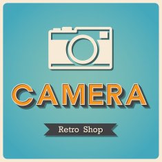 Camera shop Retro poster