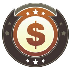 Dollar sign imperial icon