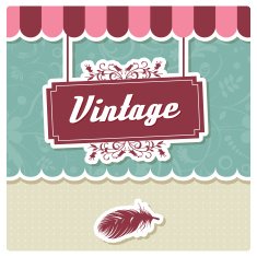 Vintage retro hipster label typography geometric design elements vector illustration N19