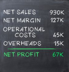 Net profit concept