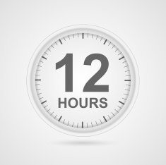 12 hours customer service icon N2