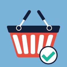 Basket Accept Confirm Icon