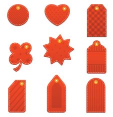 set of red price tags N2