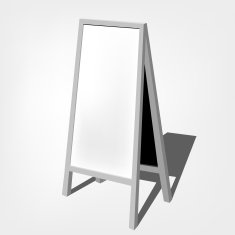 Blank White Storefront chalkboard labels