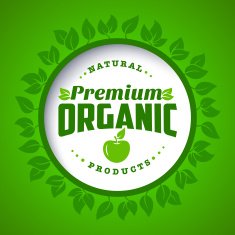 Round eco green stamp vector label N5