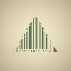 Christmas tree bar code