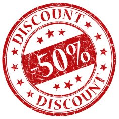 50 discount stamp