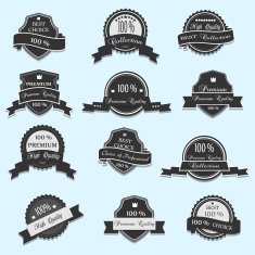 Vintage Quality Labels N6