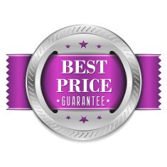 Purple best price button with ribbon N2