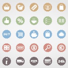 Shopping Icons N374