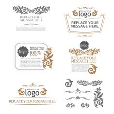 Labels Frames and Banners - Illustration thai art N10