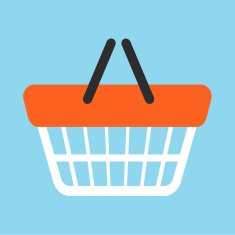 Vector Cart Flat Icon