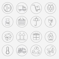 Logistic and packing icon N7