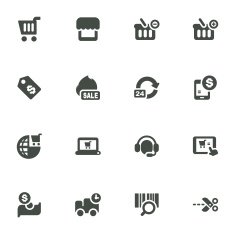 Shopping Icons N377