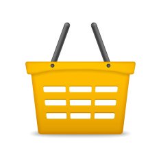Orange Shopping Basket