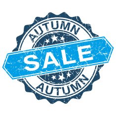Autumn sale grungy stamp isolated on white background N2