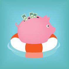 Piggybank afloat