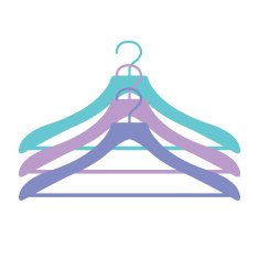 Three hangers icon in vector N2