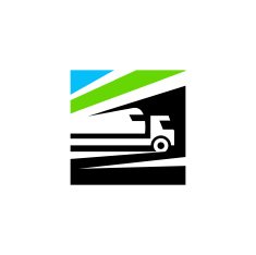 railway and road transportation abstract sign