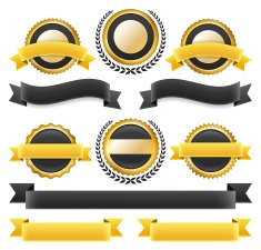 Blank Gold Badges Collection