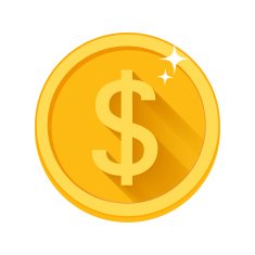Flat vector money icon