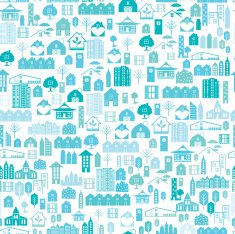 Real Estate Seamless pattern Vector Illustration