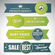 vintage business banners set N20