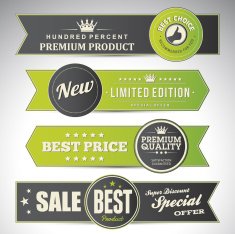 vintage business banners set N21
