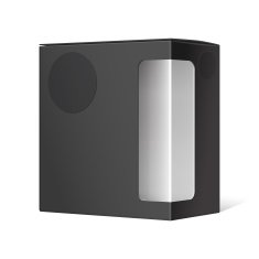 Black Package Box with a transparent window N3